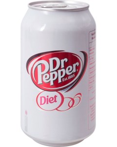 Напиток сильногазированный diet жестяная банка 0 33 л Dr. pepper