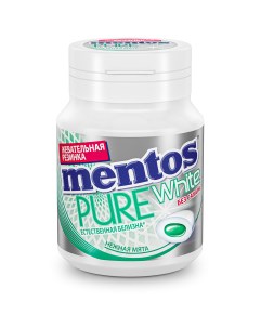 Жевательная резинка Pure white со вкусом нежной мяты без сахара 54 г Mentos