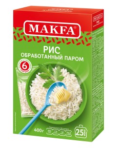 Рис длиннозерный пропаренный в варочных пакетиках 66 6 г х 6 шт Макфа