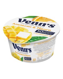 Йогурт греческий апельсин манго с витамином С 0 1 130 г Venn`s
