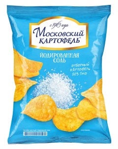 Чипсы картофельные йодированная соль 130 г Московский картофель