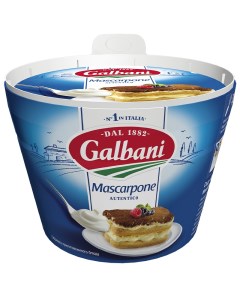 Творожный сыр Mascarpone 80 500 г бзмж Galbani