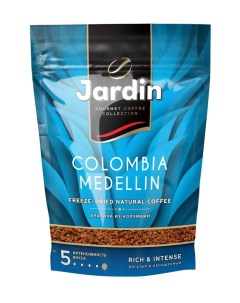 Кофе растворимый Colombia Medellin сублимированный тёмная обжарка 240 г Jardin