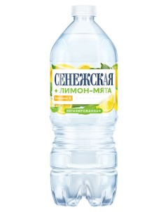 Вода питьевая лимон мята негазированная 1 л Сенежская