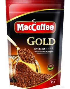 Кофе растворимый Gold натуральный 75 г Maccoffee