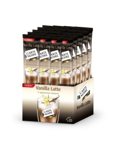 Напиток кофейный растворимый Vanilla latte с ароматом ванили 20 шт Carte noire