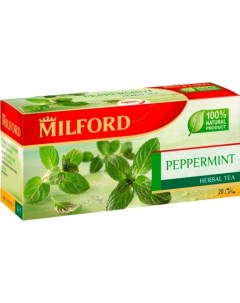 Чай травяной peppermint 20 пакетиков Милфорд