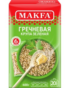 Крупа гречневая зеленая 400 г Макфа