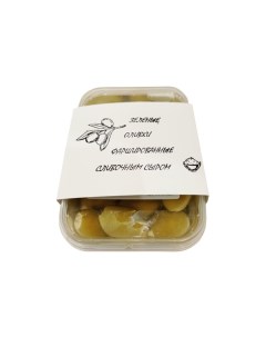 Оливки зеленые крупные фаршированные сливочным сыром в масле 250 г Crafting foods