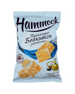 Бейкитсы морская соль и оливковое масло пшеничные запеченные 140 г Hammock