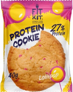 Печенье Protein Cookie 24 40 г 24 шт леденец Fit kit