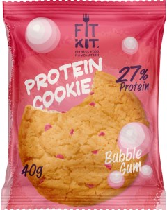 Печенье Protein Cookie 24 40 г 24 шт бабл гам Fit kit