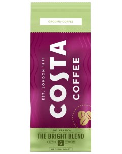 Кофе молотый Bright blend 200г Costa