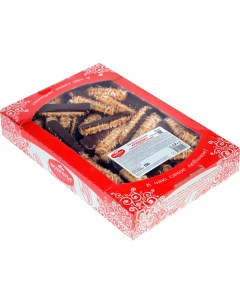 Печенье Белогорье Узорное сдобное в темной глазури с декором 550 г Мясные продукты белогорья