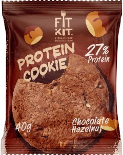 Печенье Protein Cookie 24 40 г 24 шт шоколад фундук Fit kit