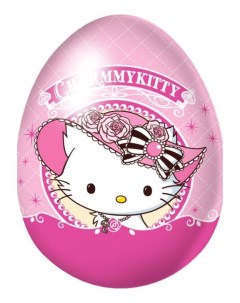 Яйцо с хрустящими шариками в шоколадной глазури 15 г в ассортименте Hello kitty