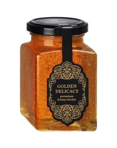 Медовый деликатес с золотом Golden Delicacy 340 г Мусихин. мир меда