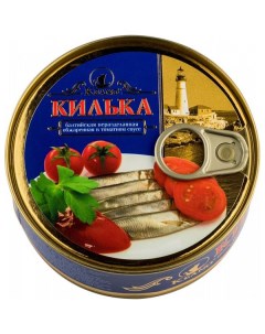 Килька в томатном соусе неразделанная обжаренная балтийская 240 г Keano