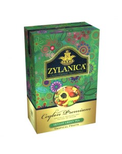 Чай Ceylon Premium Tropical Fruits зеленый листовой с кусочками фруктов 100 г Zylanica