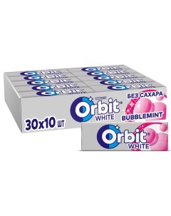 Жевательная резинка Orbit White Bubblemint без сахара 13 6гх30шт уп Wrigleys