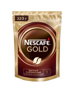 Кофе растворимый Gold сублимированный с молотым тонкий помол 320г Nescafe