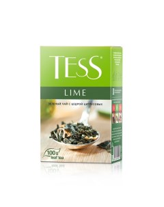 Чай Lime листовой зеленый с добавками 100г 0590 15 2шт Tess
