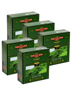 Китайский зеленый чай Шри Ланка 5 шт по 100 пакетиков Kwinst