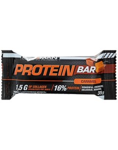 Протеиновый батончик Protein Bar с коллагеном карамель спортивное питание 35 г Ironman
