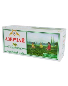 Чай зеленый с чабрецом 25 пак 416022 2шт Азерчай