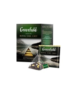 Чай Royal Earl Grey черн фольг пирамидки 20 пак уп 0900 08 2шт Greenfield
