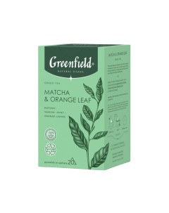 Чай Natural Tisane Matcha Orange Leaf зеленый 20пак 1754 08 Greenfield