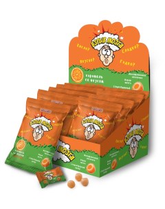 Конфеты Взрыв Мозга карамель со вкусом апельсина в пакете 24 шт 15г Nobrand