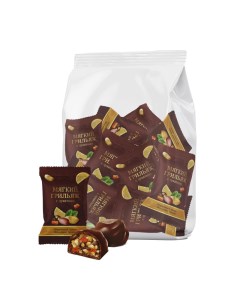 Конфеты шоколадные Мягкий грильяж с цукатами 500г Пермская кондитерская фабрика