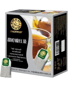 Чай черный с ароматом бергамота 100пак 1903 Shennun