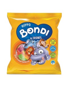 Мармелад жевательный с витаминами 70 г Hippo bondi & friends