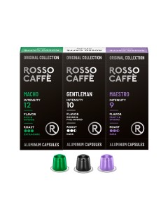 Кофе в капсулах набор Select Macho Gentleman Maestro 30 капсул Rosso caffe