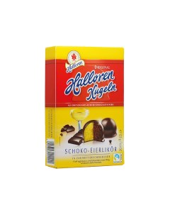 Конфеты с начинкой из крема и какао яичным ликером в темном шоколаде 125 г Halloren