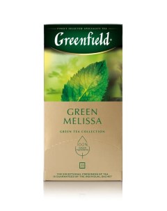 Чай зелёный Green Melissa 25 пакетиков Greenfield