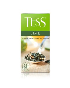 Чай зелёный Lime 25 пакетиков Tess