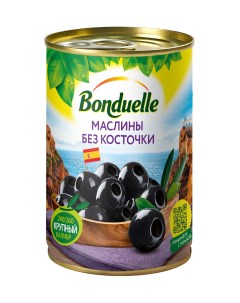 Маслины черные без косточки 300 г Bonduelle