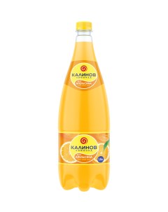 Напиток сильногазированный Калинов классический лимонад вкус апельсина пластик 1 5 л Калиновъ