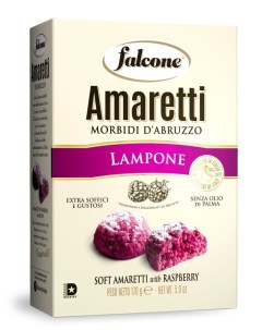 Печенье сдобное Amaretti мягкие со вкусом малины 170 г Falcone