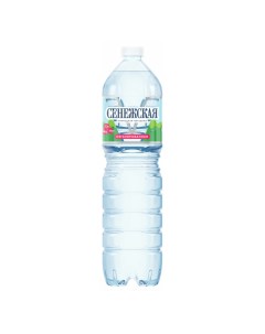 Вода природная питьевая негазированная 1 5 л Сенежская