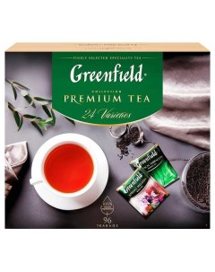Чай ассорти 24 вида в пакетиках 96 шт 167 2 г Greenfield