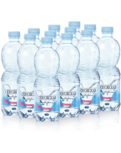 Вода питьевая газированная 12 шт по 0 5 л Сенежская