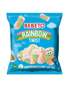 Маршмеллоу Bebeto Rainbow Twist 60 г Bebetto