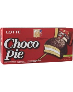 Пирожное choco pie в шоколаде 168 г Lotte