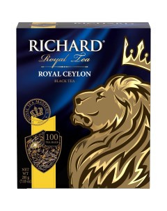 Чай Royal Ceylon черный 100 пакетиков Richard
