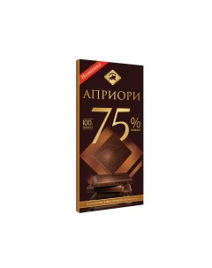 Шоколад горький 75 какао 100 г Apriori