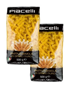 Макароны Fusillini 37 Спиральки 2 шт по 500 г Piacelli